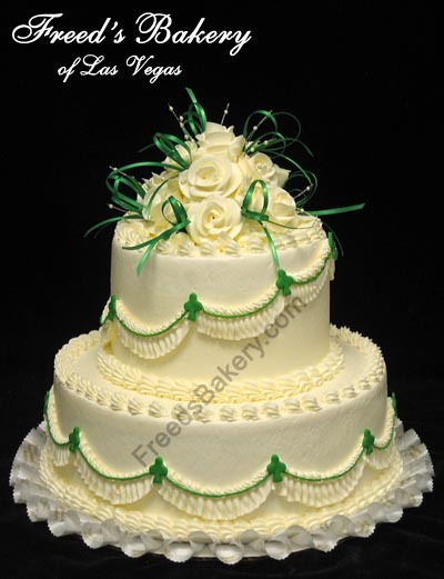 Two Tier Celtic Wedding Cake by Freeds Bakery 9815 S Eastern Ave