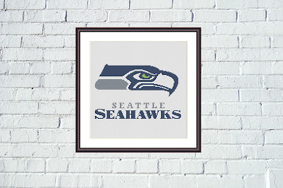 Seattle Seahawks cross stitch pattern