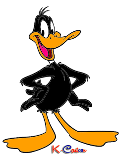 gambar kartun duffy duck vektor png