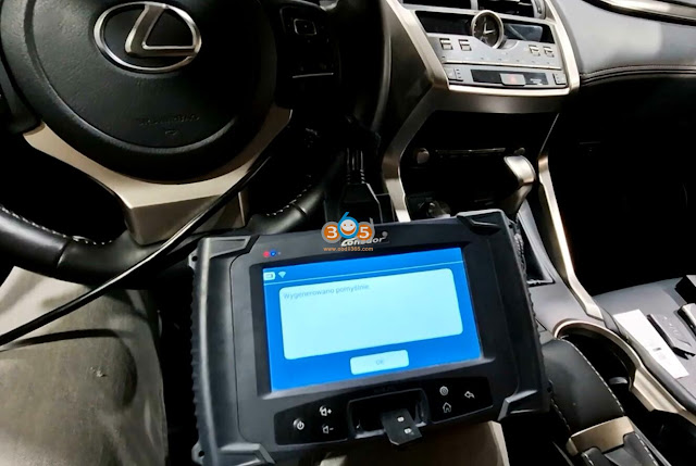 برنامه Lonsdor K518 Lexus NX300H 2019 همه کلیدها توسط OBD 17 گم شدند