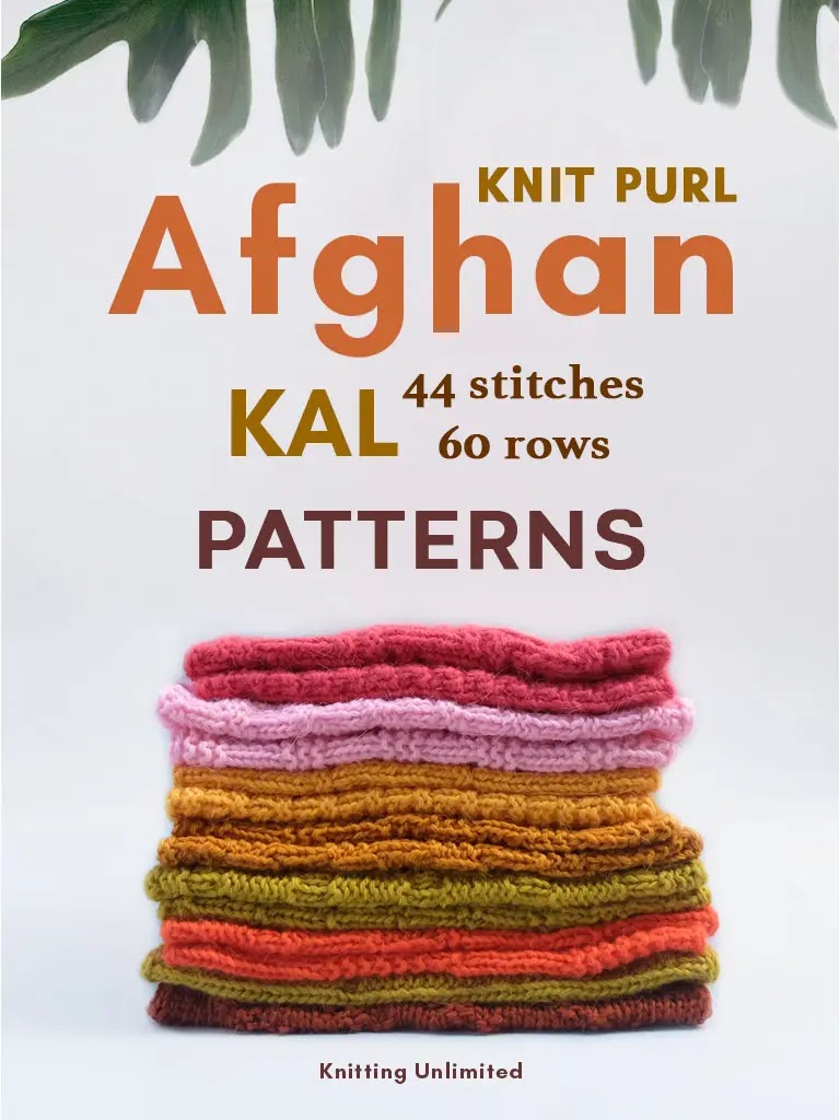 Create your own afghan or blanket using simple 30 knitted blocks that can be easily mixed and matched!