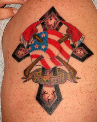 A Colorful Fireman Tattoo