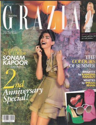 Sonam Kapoor on Grazia Magazine