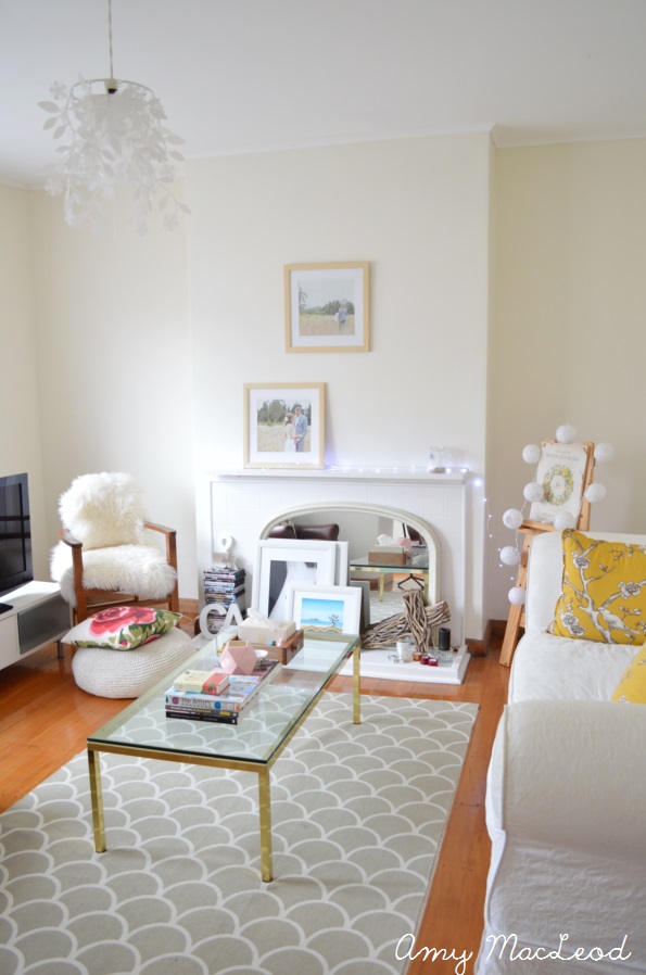 Cream living room interior design - Amy MacLeod