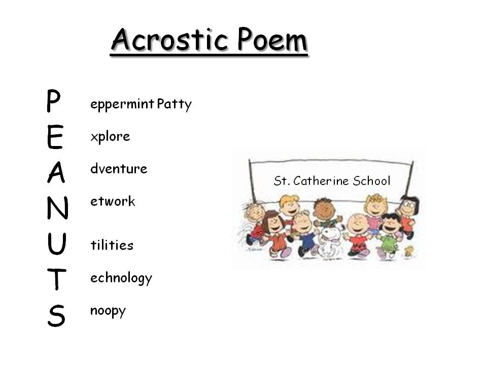 acrostic poem examples. Other examples l longfor example acrostic Examplemar , write a my only son