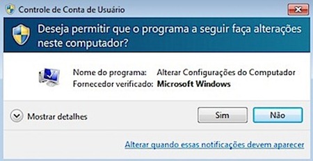 Aviso do UAC