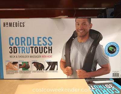 Relieve the stress and relax with the HoMedics Cordless 3D Tru Touch Neck & Shoulder Massager