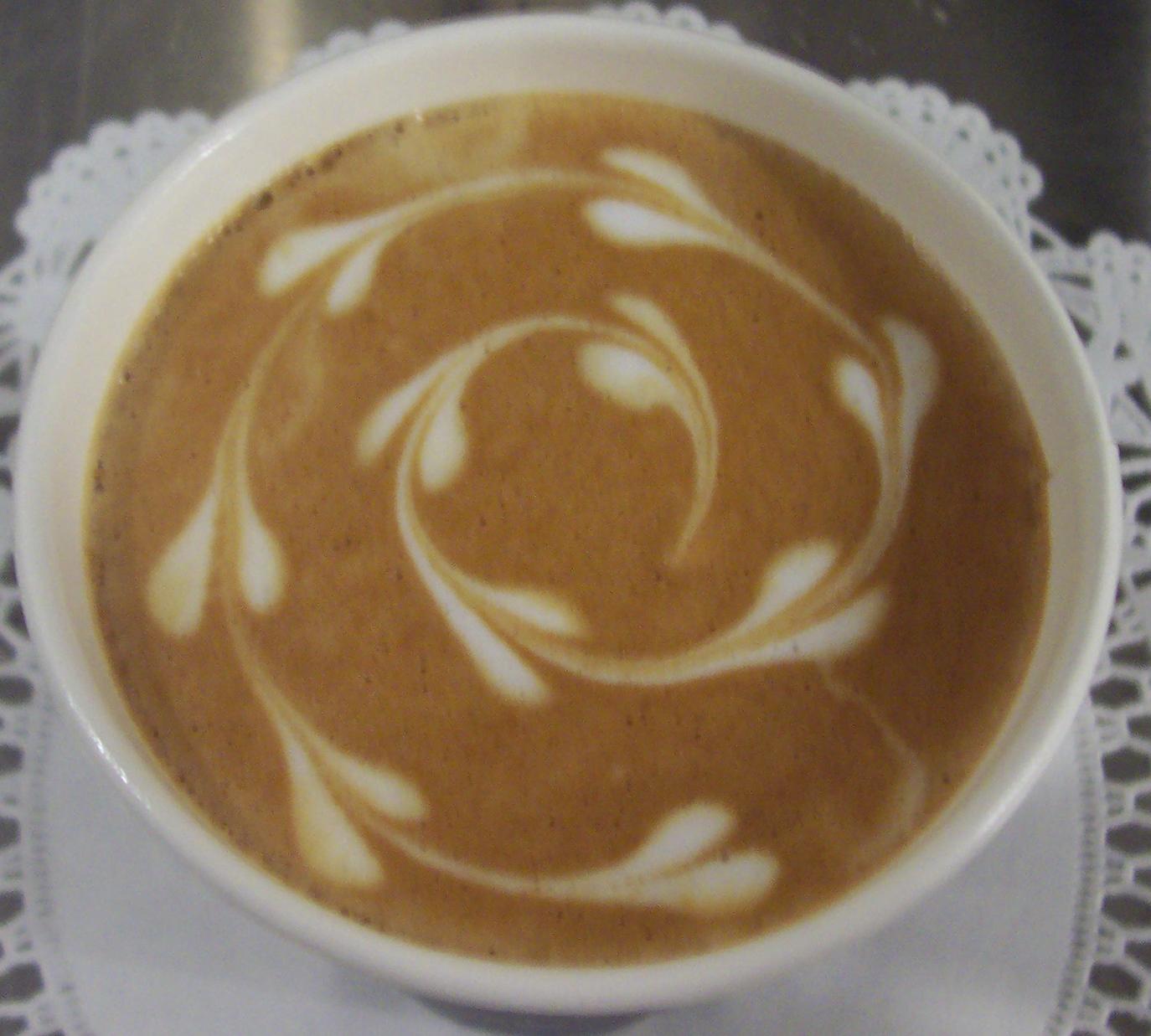 Jazz mocha: Latte arts :)