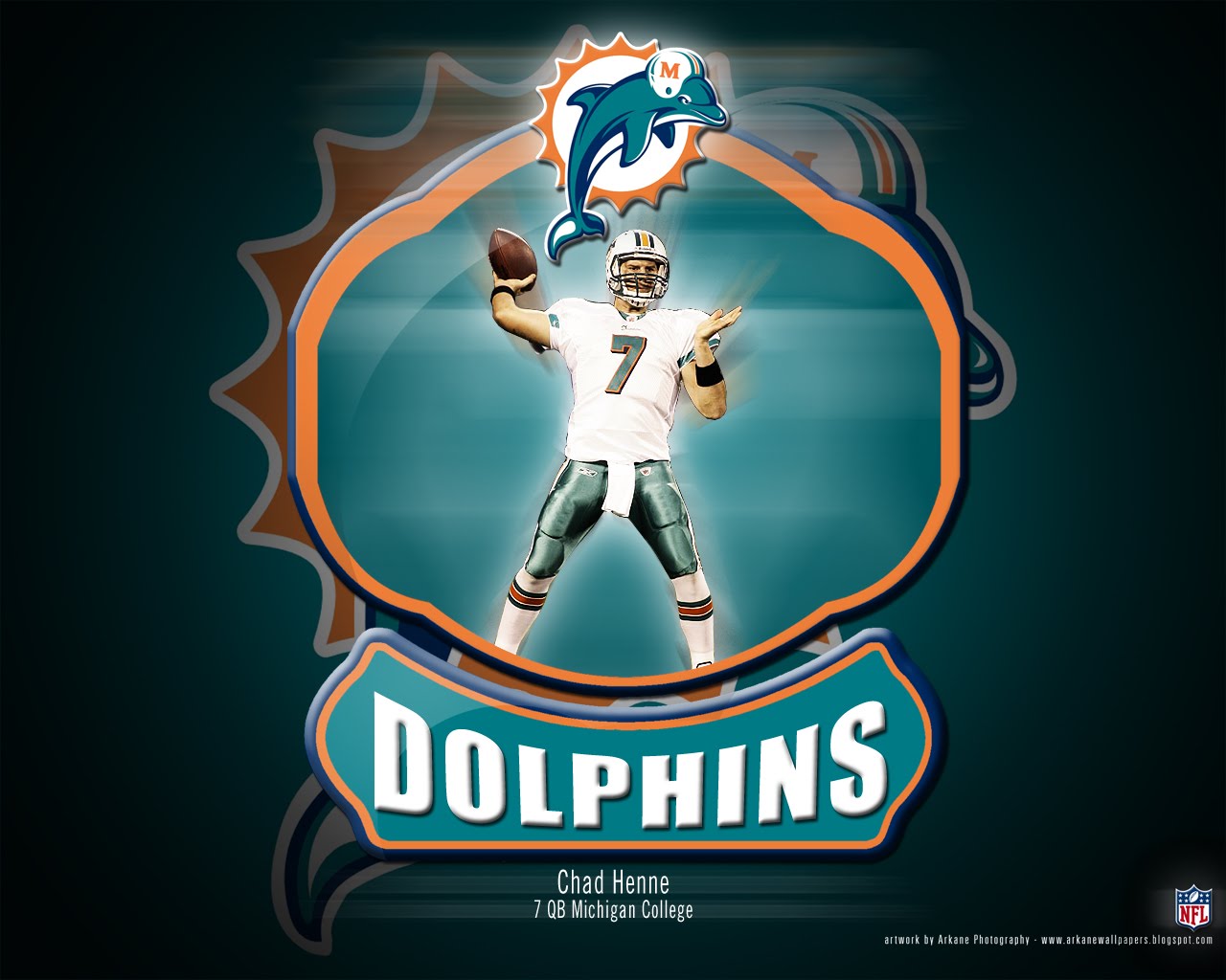 Arkane NFL Wallpapers: Chad Henne - Miami Dolphins