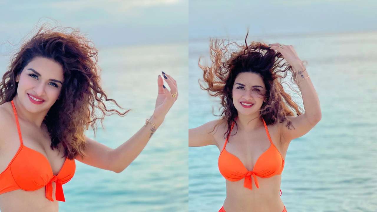 Pic talk: Avneet Kaur looks sizzling hot in an orange two-piece, slobber commendable photographs become a web sensation