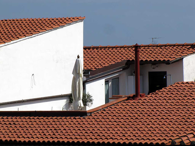 Tetti di tegole e terrazza, Livorno