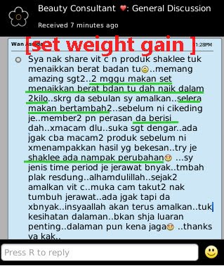 set tambahkan berat badan dengan shaklee, set gain weight, cara gemukkan badan