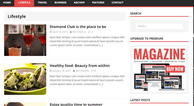 MH Magazine Lite Wordpress Theme Free Download