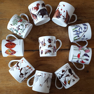 China Mugs by Alice Draws The Line