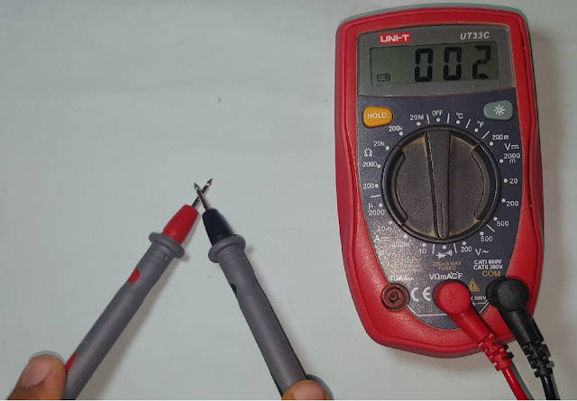continuity test on multimeter