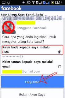 lupa kata sandi facebook lewat hp