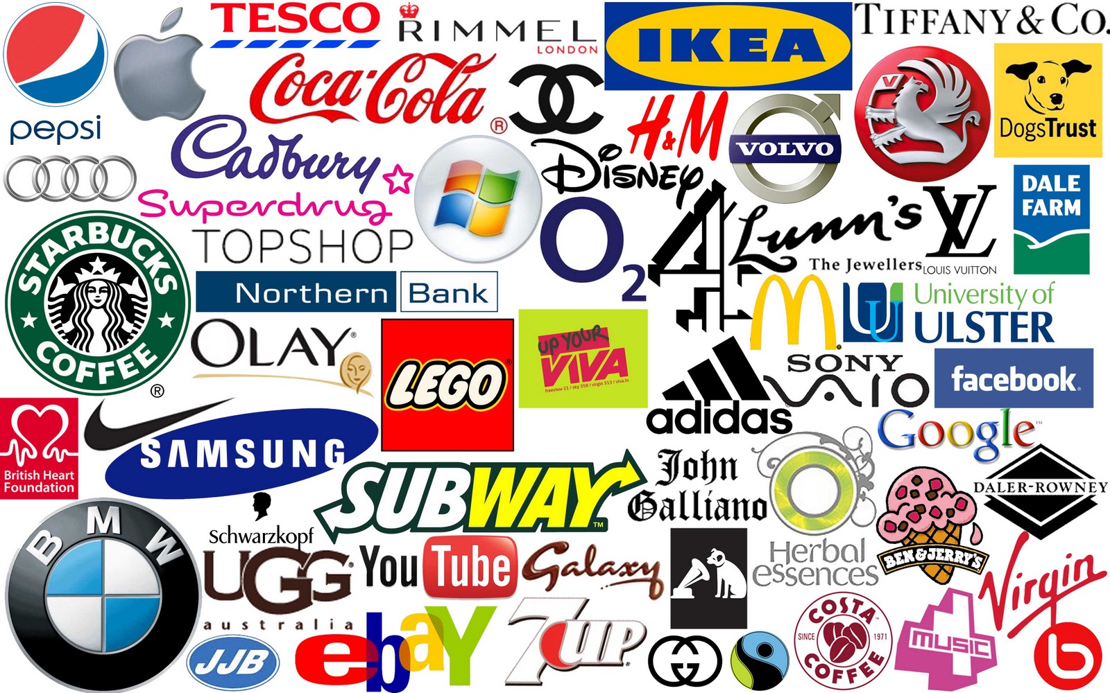 company logos and names
