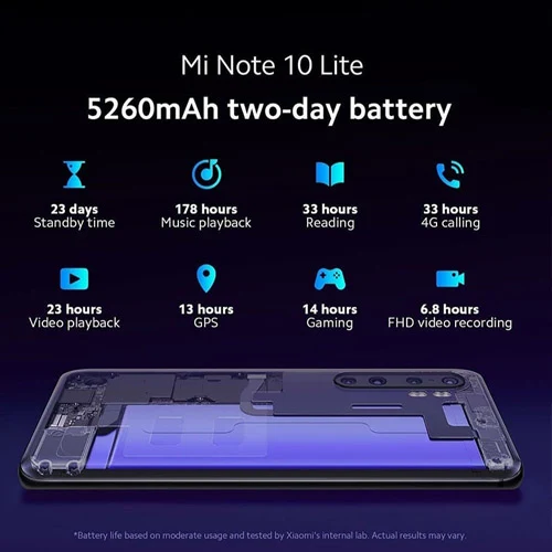 Mi Note 10 Lite بطارية