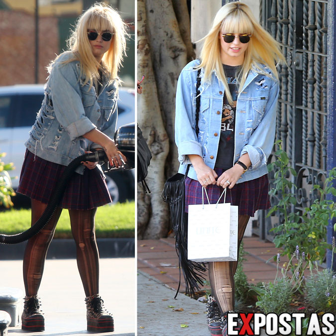 Fotos de Demi Lovato em um posto de gasolina em Los Angeles - 07 de Outubro de 2012