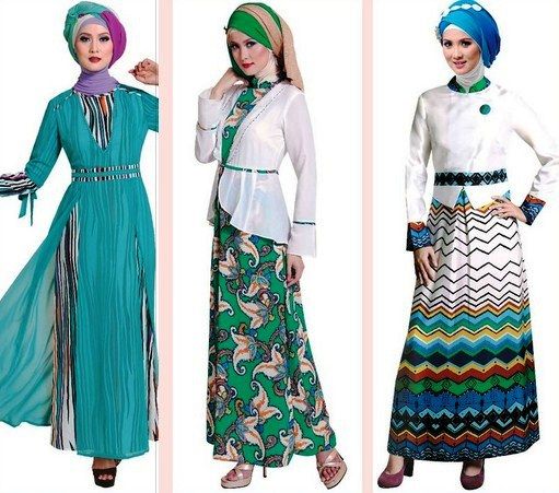  40 model  baju batik remaja  putri  muslim lengan panjang 