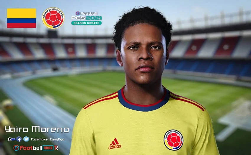 Yairo Moreno Face For eFootball PES 2021