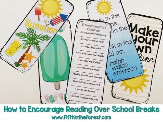 Title Pin for How to Encourage Reading Over School Breaks