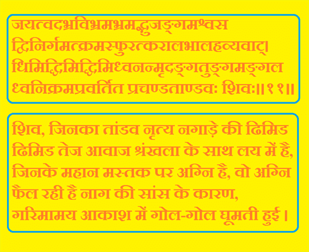 शिव तांडव स्तोत्रम श्लोक और अर्थ - Shiv Tandav Stotram Lyrics and Meaning in Hindi