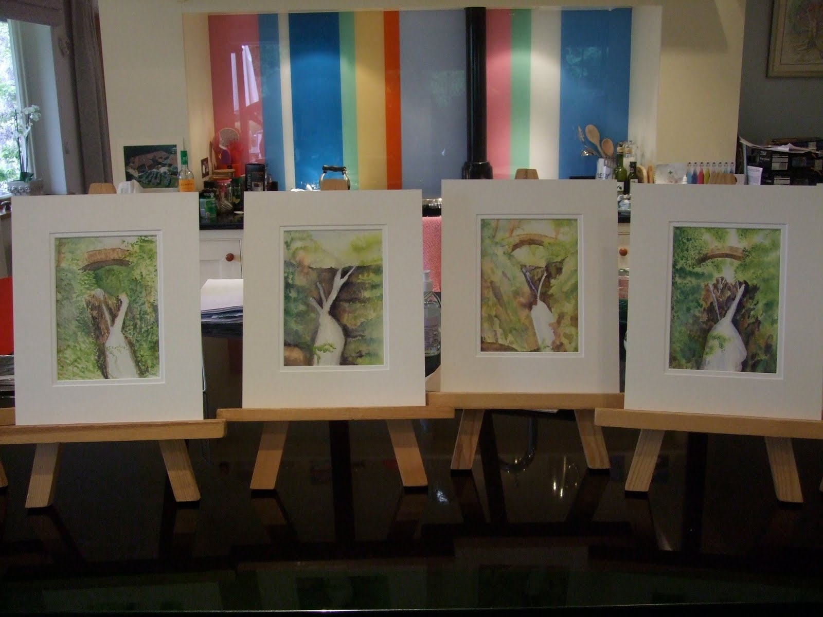 Treetops - One day classes in Newbury: Watercolour Waterfalls Class