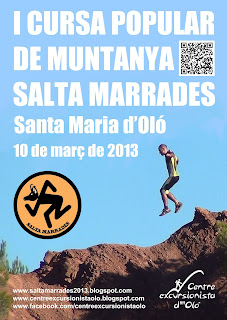 Cartell promocional 1a Cursa de Muntanya SaltaMarrades 2013