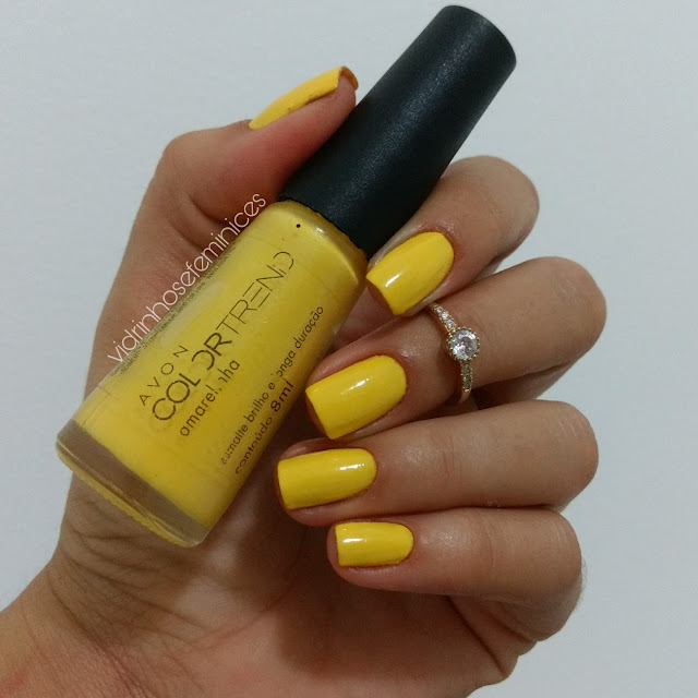 Amarelinha Avon esmalte colortrend