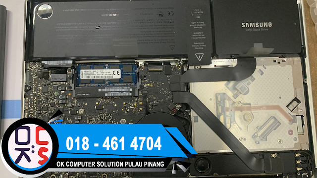 SOLVED : KEDAI REPAIR MACBOOK TASEK GELUGOR | MACBOOK AIR A1278| SLOW & HANG PROBLEM | UPGRAPE SSD 500 GB