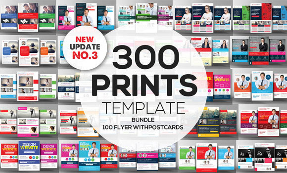 300+ Print Templates Bundle