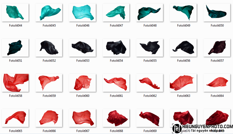 100 Flying Fabric Overlays