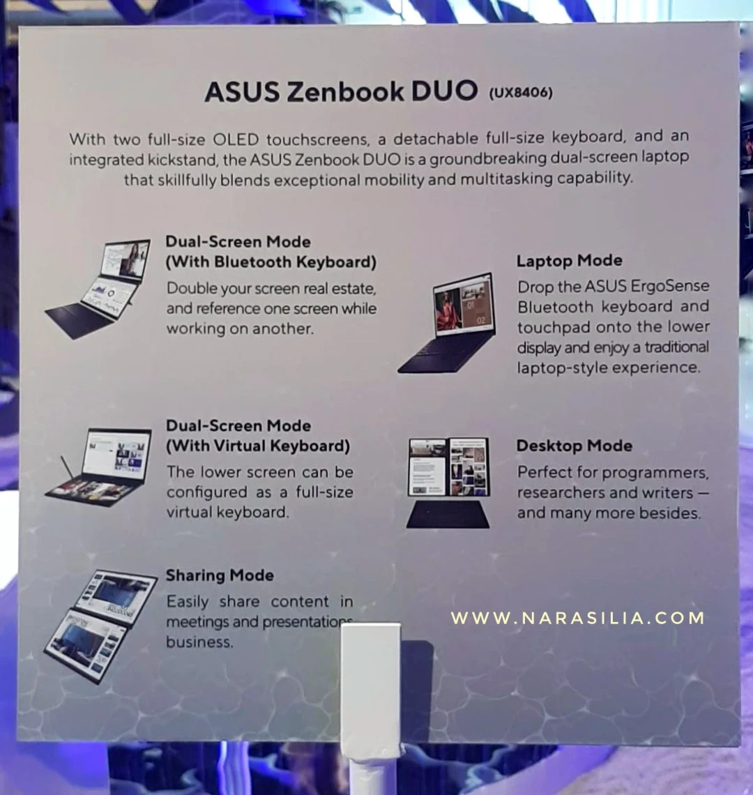 ASUS Zenbook DUO Mode