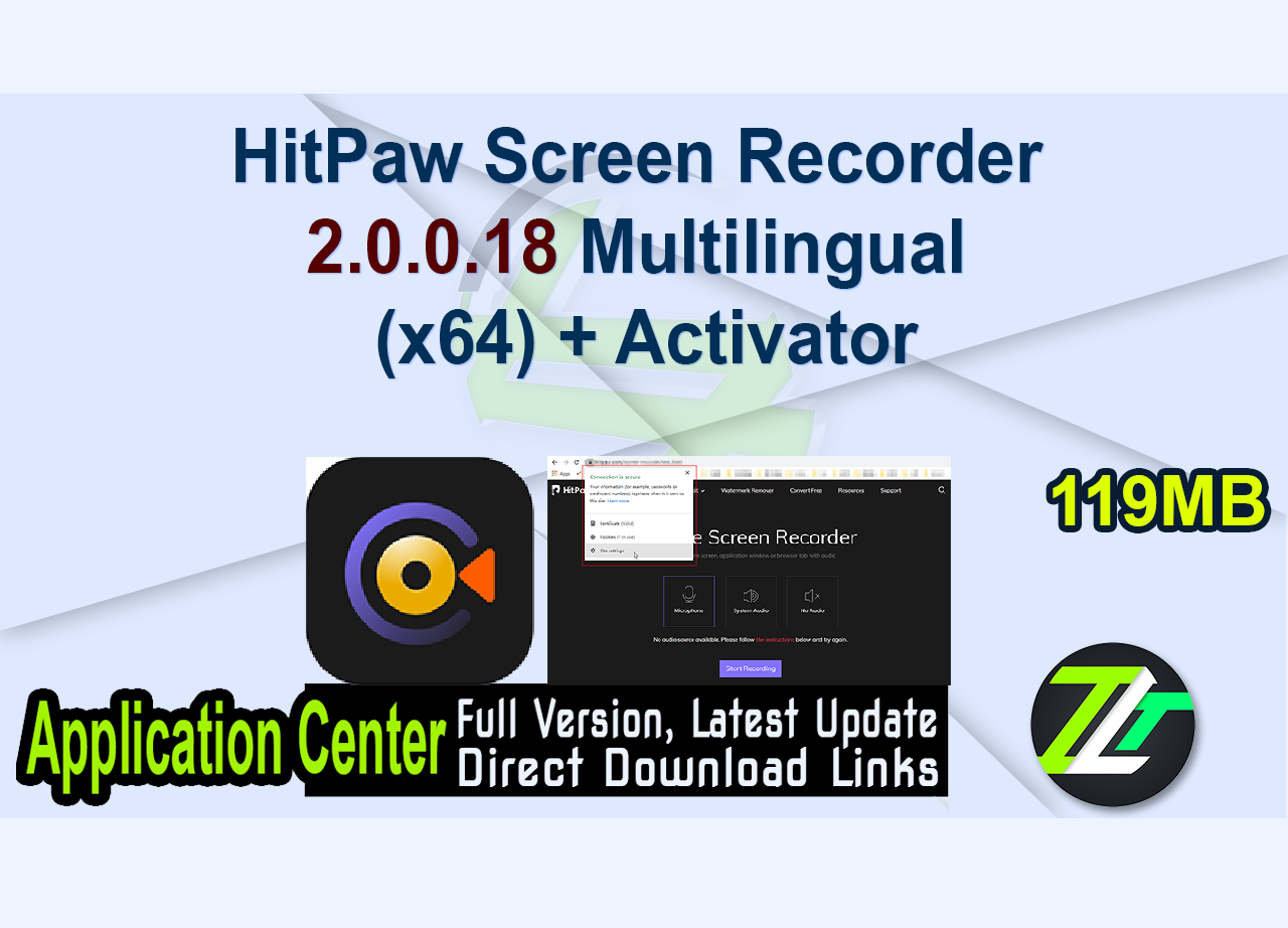 HitPaw Screen Recorder 2.0.0.18 Multilingual (x64) + Activator