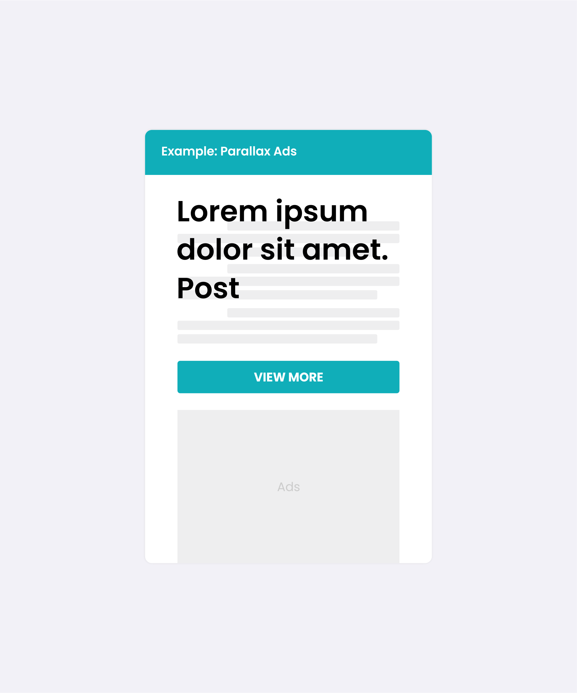 Parallax Ads Widget