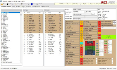 PES 2021 Player Data Editor Beta 0.2