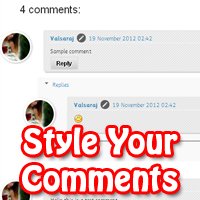 Style your Comments Block Blogger