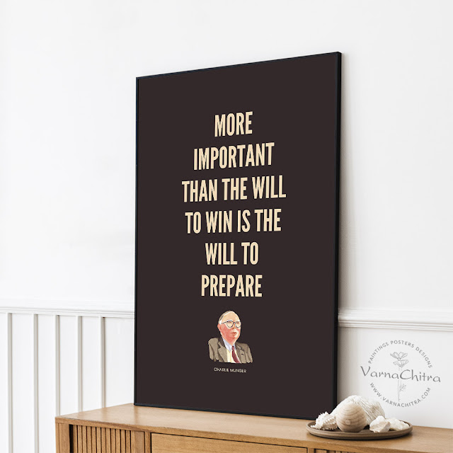 Charlie Munger Finance and General Wisdom Poster by Biju Varnachitra