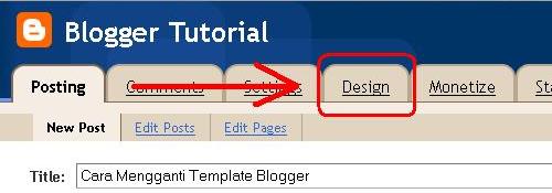 Panduan Mengganti Template Blogger