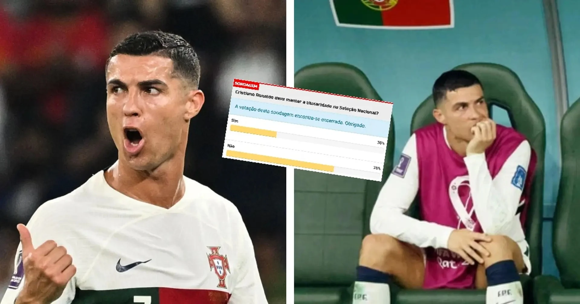 Portugal fans vote, want Cristiano Ronaldo dropped for quarterfinal game