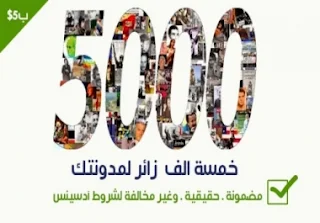 زيادة مشاهدات موقعك بالآلاف 5000