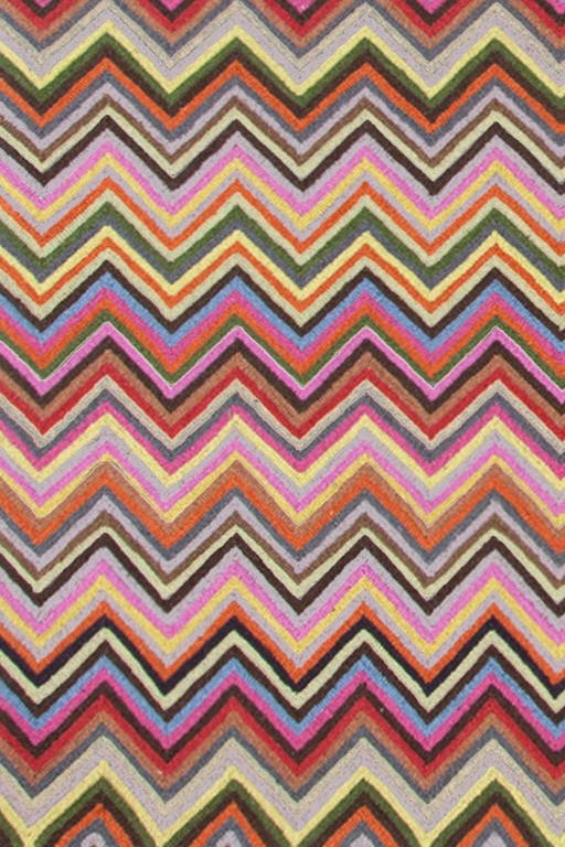 Dash & Albert Zig Zag Pattern Bright Color Rug