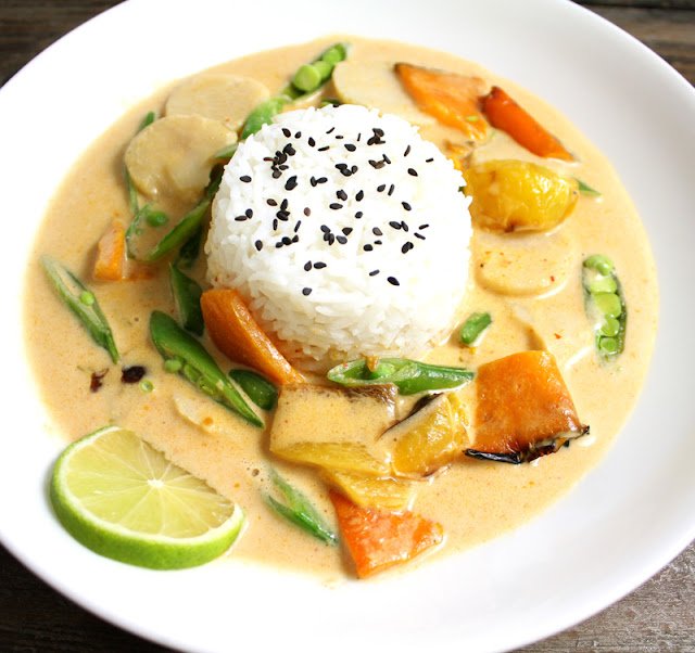 Oppskrift Thaigryte Currypaste Asiatisk Kokosmelk Suppe Gryterett