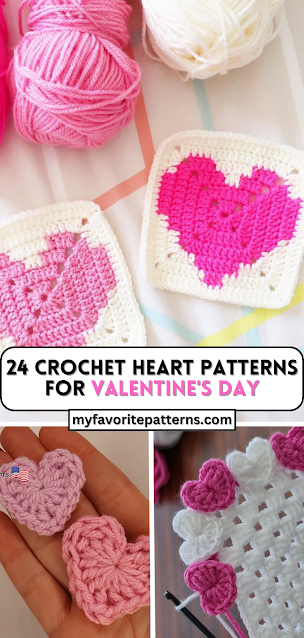 Solid Heart Granny Square Free Crochet Pattern