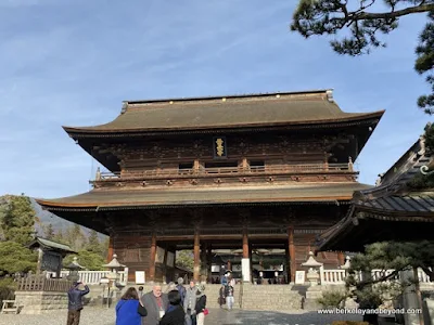 Sanmon Gate at Zenkoji Temple in Nagano City, Japan