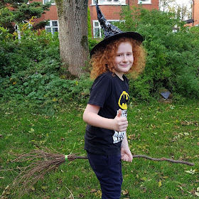 Home made witches broomstick 