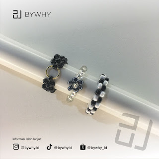 BYWHY Beads Ring Butterfly / Cincin Manik / Cincin Mutiara / Cincin Lucu