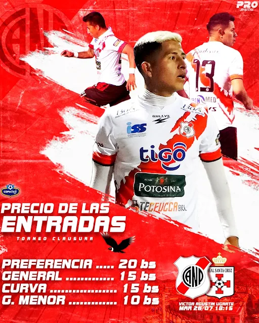 Entradas Nacional Potosi vs Real Santa Cruz