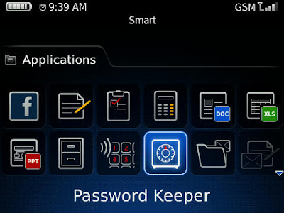 How to use Password Keeper in your Blackberry Phone